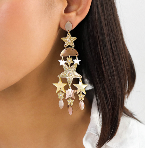 ESTRELLA XL Long Post Earrings