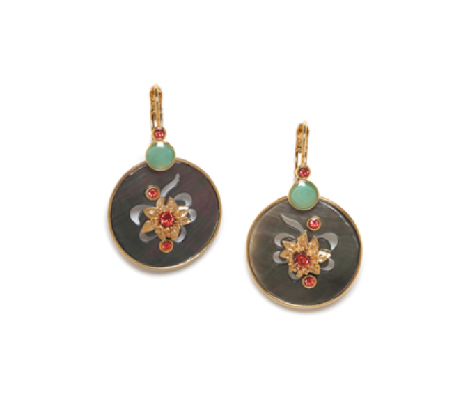 FRIDA Disc Dangle French Hook Earrings