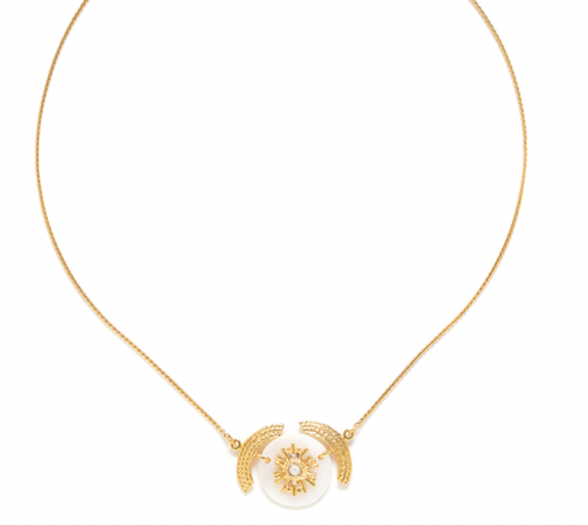 ELLEN round disc necklace