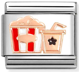 Food & Drinks - Popcorn/Drink Rosegold Charm