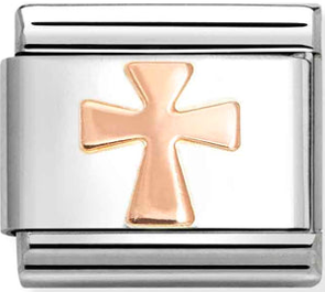 Religion - Cross Rosegold Charm