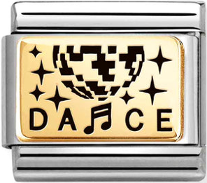 Occasions - World of Dance with Black Enamel Gold Charm