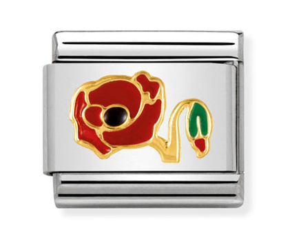 Nature - Poppy Gold Charm