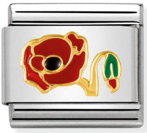 Nature - Poppy Gold Charm