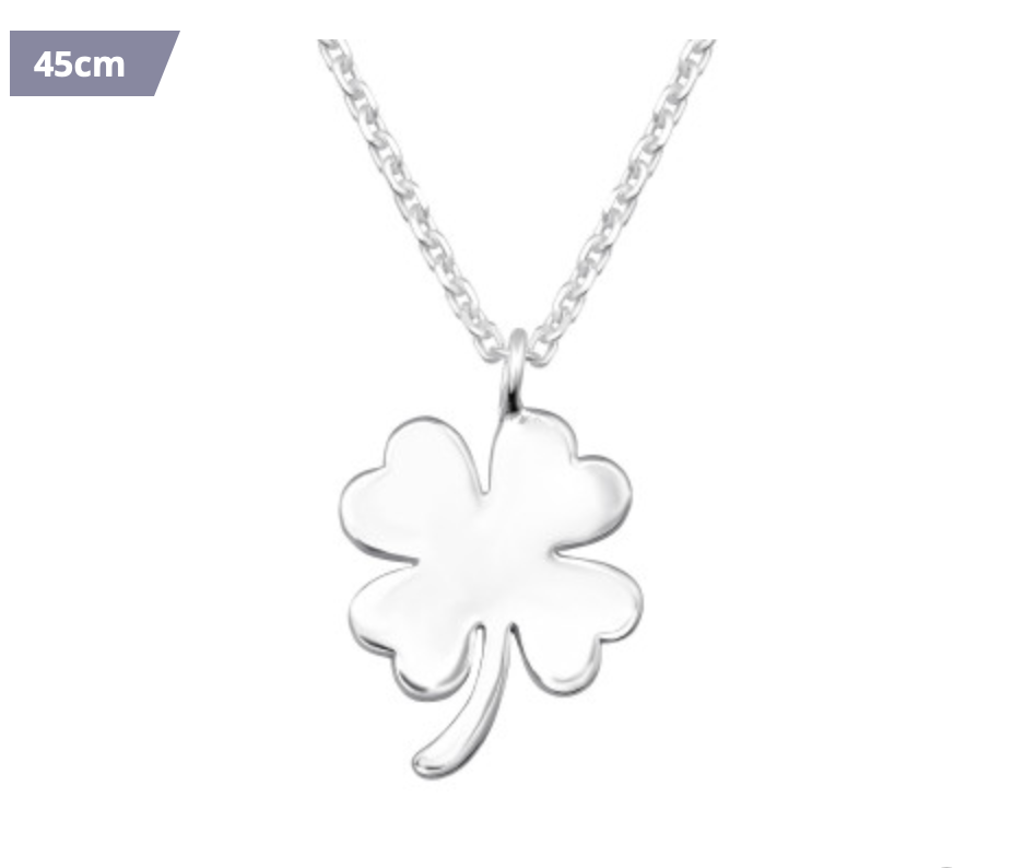 Silver Four Leaf Clover Necklace