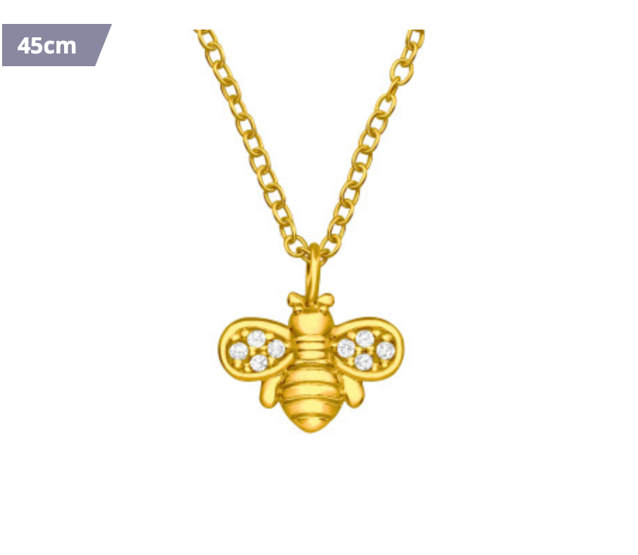 Bee Gold Plated Necklace