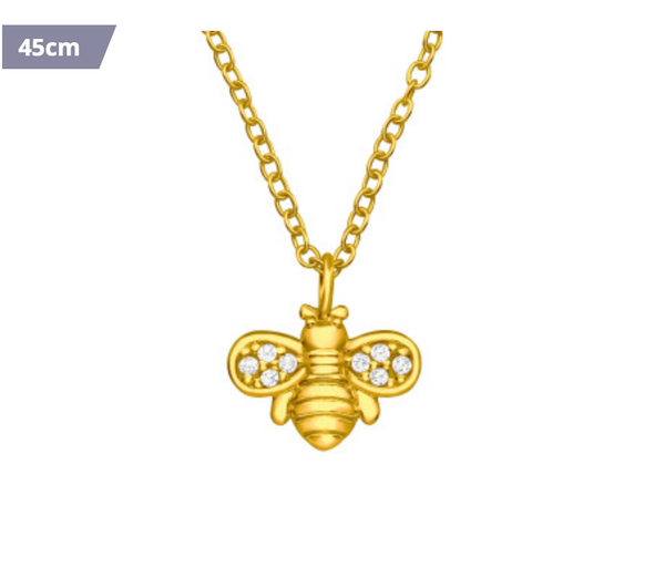 Bee Gold Plated Necklace