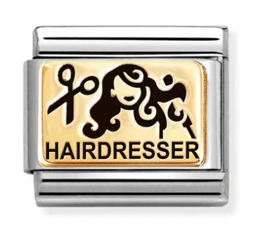 Hairdresser Gold Charm