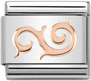 Symbols - Swirl Rosegold Charm