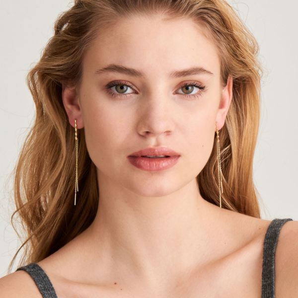 Spike It Up - Spike Silver Drop Earrings