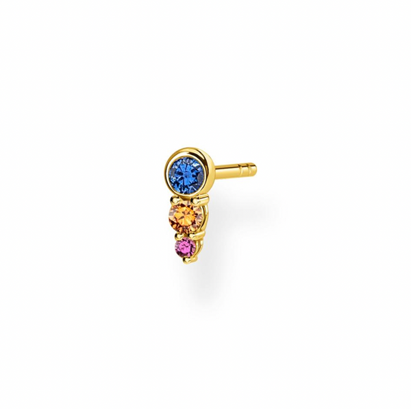 3 CZ Ear Single Studs - 2 colours