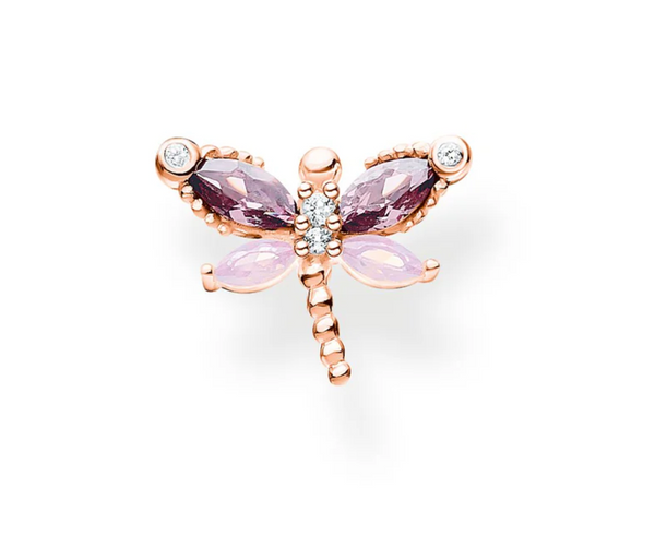 Happy Moments: Dragonfly Rosegold Ear Single Studs