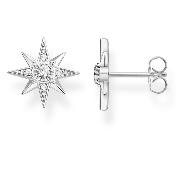 Magic Star with CZ Stud Earrings - 2 colours