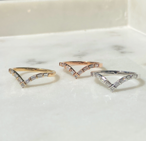 Gabriella Diamond Wishbone Ring