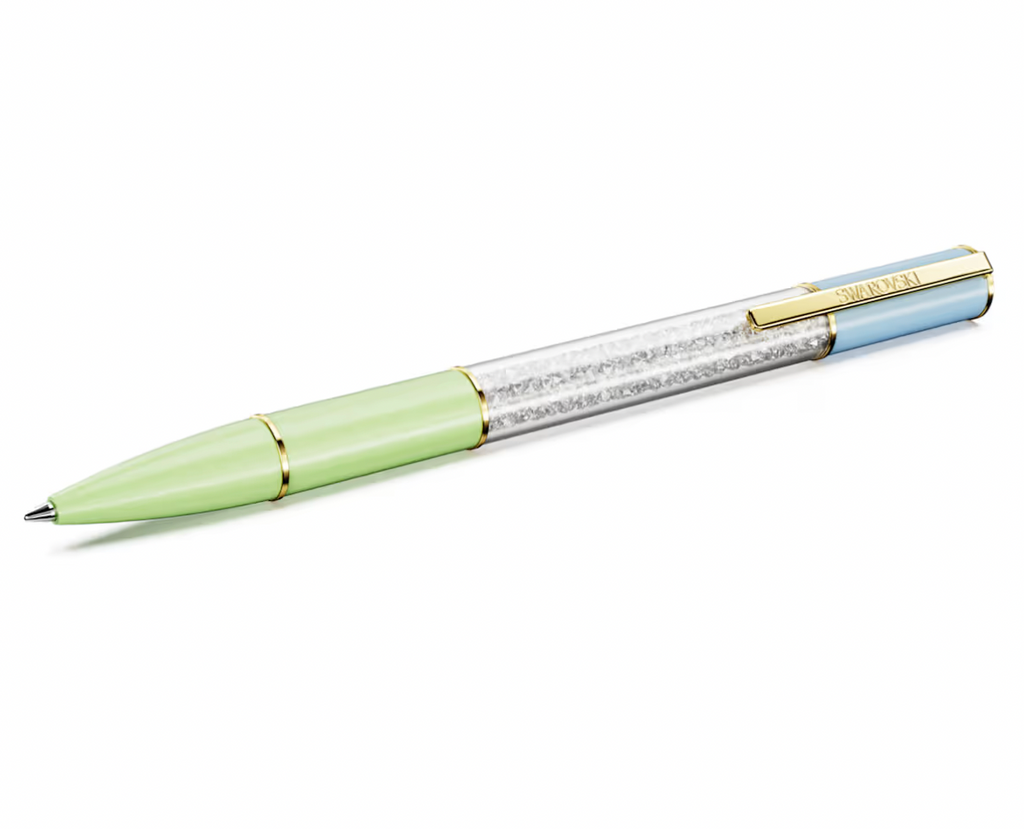 Crystalline Lustre ballpoint pen, Multicoloured, Gold-tone plated