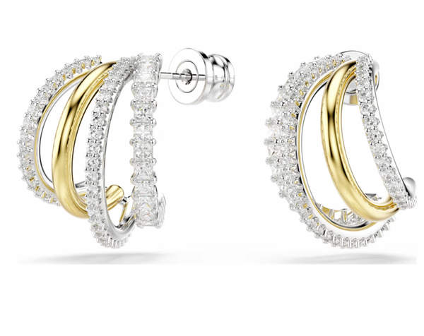 Hyperbola 4 Hoop Silver Earrings