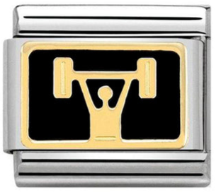 Sports - Weightlifter Gold Charm