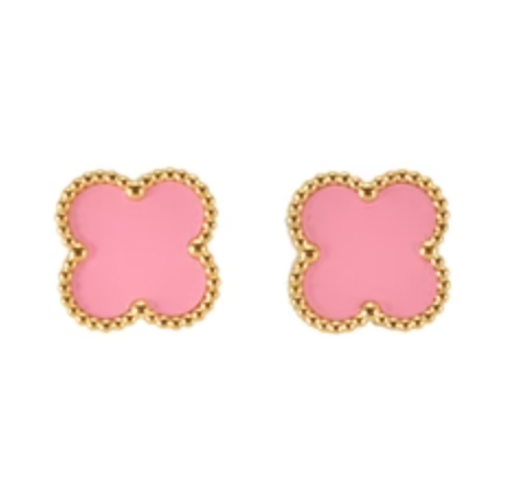 Clover Earrings - Pink