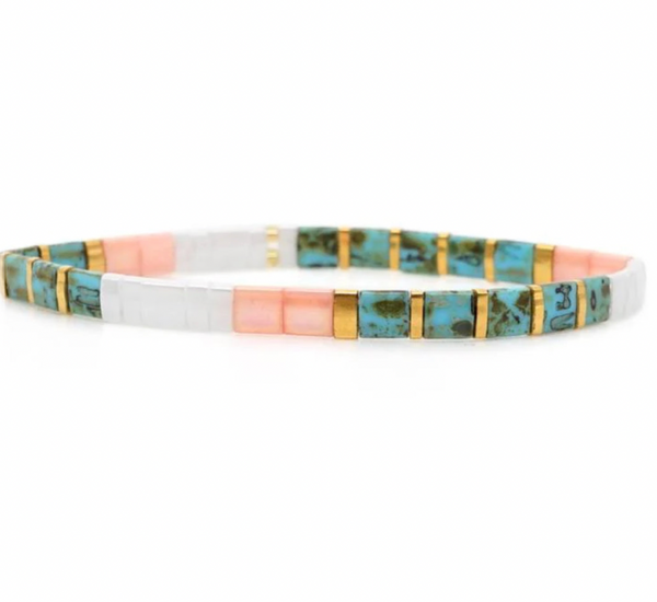 Ibiza Bracelet - Sorbet & Turquoise