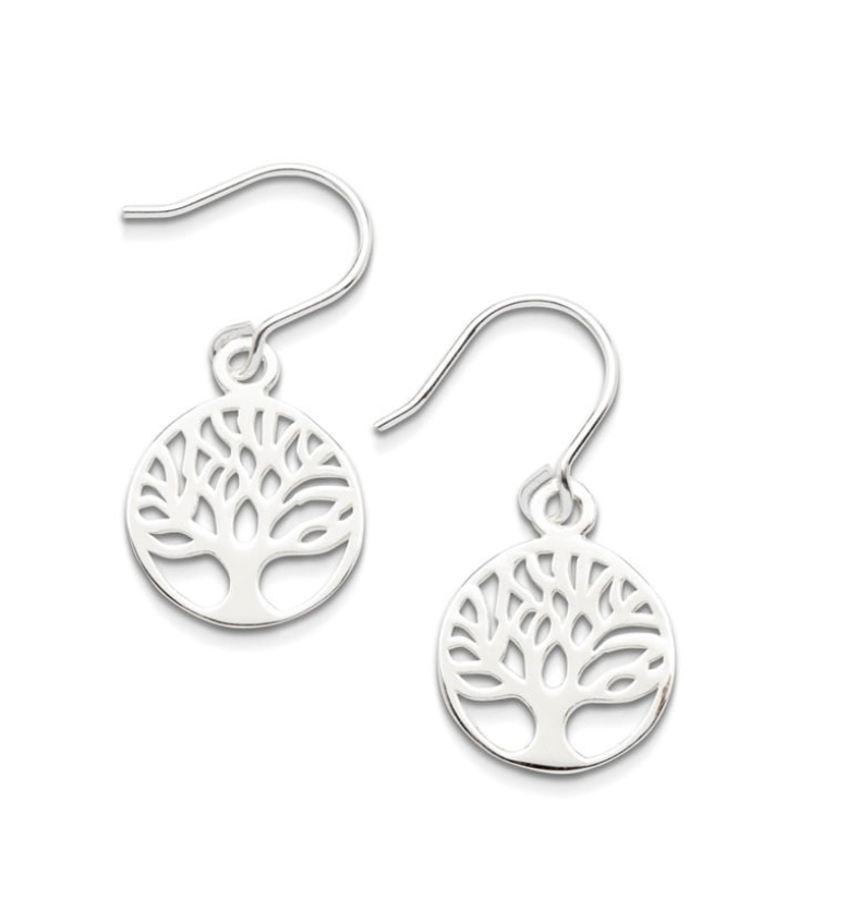 Earring - Tree of Life Silver Drop Earrings (2 colours)
