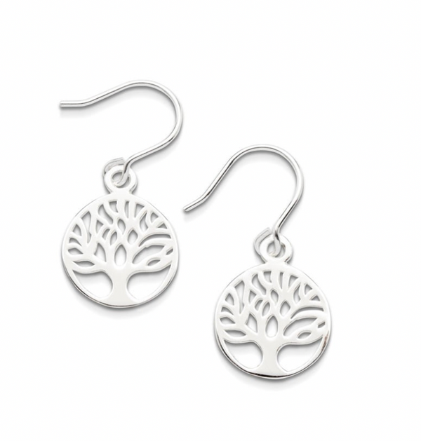 Earring - Tree of Life Silver Drop Earrings