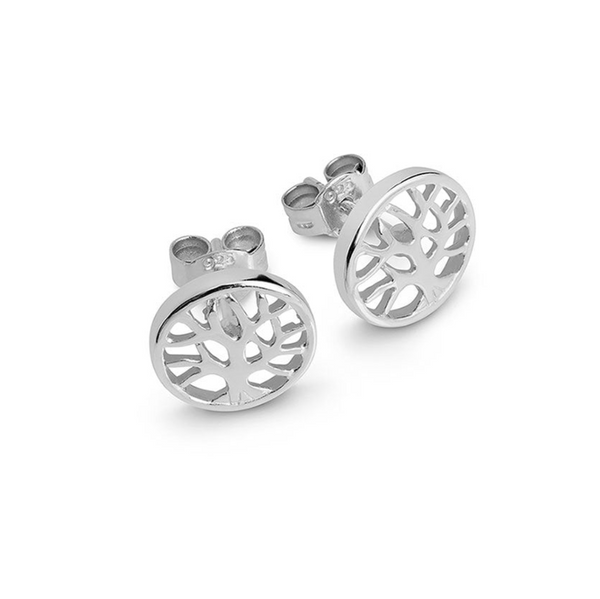 Earring - Tree of Life Silver Stud Earrings