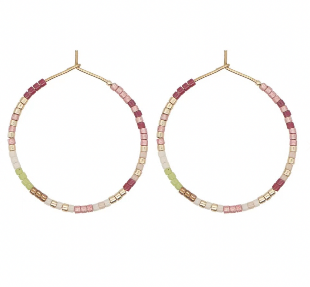 Corsica - Mixed Ruby & Lime Earrings