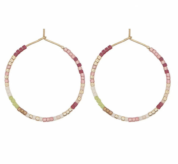 Corsica - Mixed Ruby & Lime Earrings