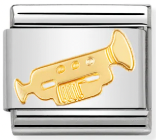 Hobbies - Trumpet Gold Charm