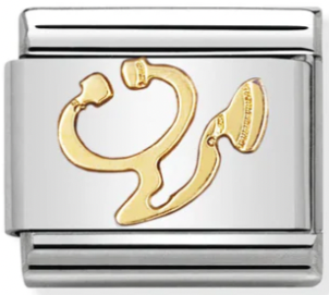 Occupation - Stethoscope Gold Charm