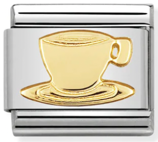 Food & Drinks - Coffee Cup Gold Charm