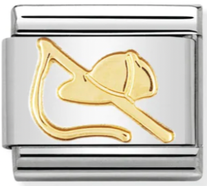Sports - Riding Cap & Crop Gold Charm