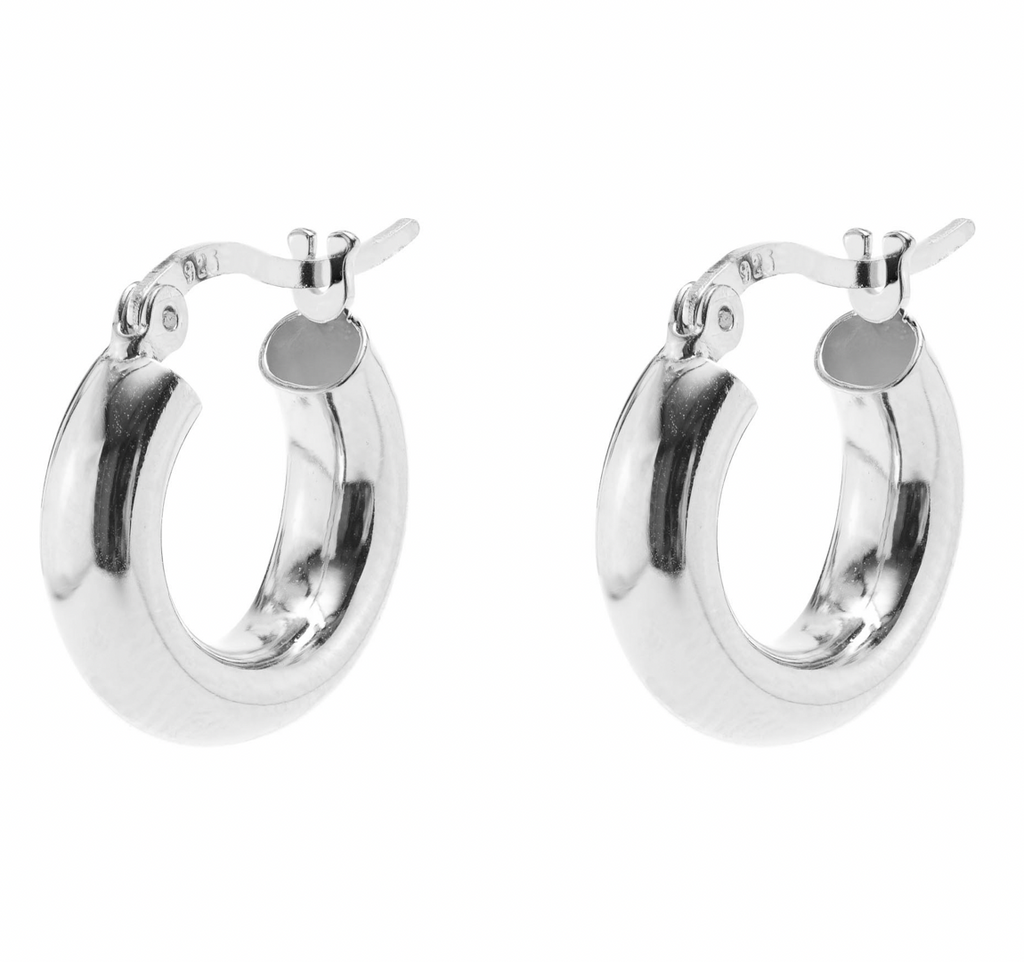 Thick Hoop Earrings - 2 colours