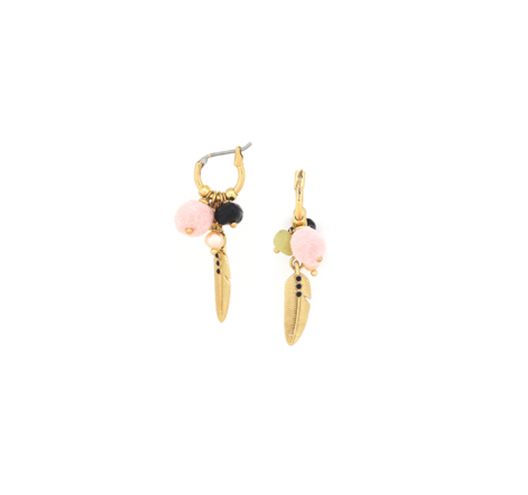 KEIRA Mini Creole With Dangle Earrings