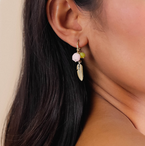 KEIRA Mini Creole With Dangle Earrings