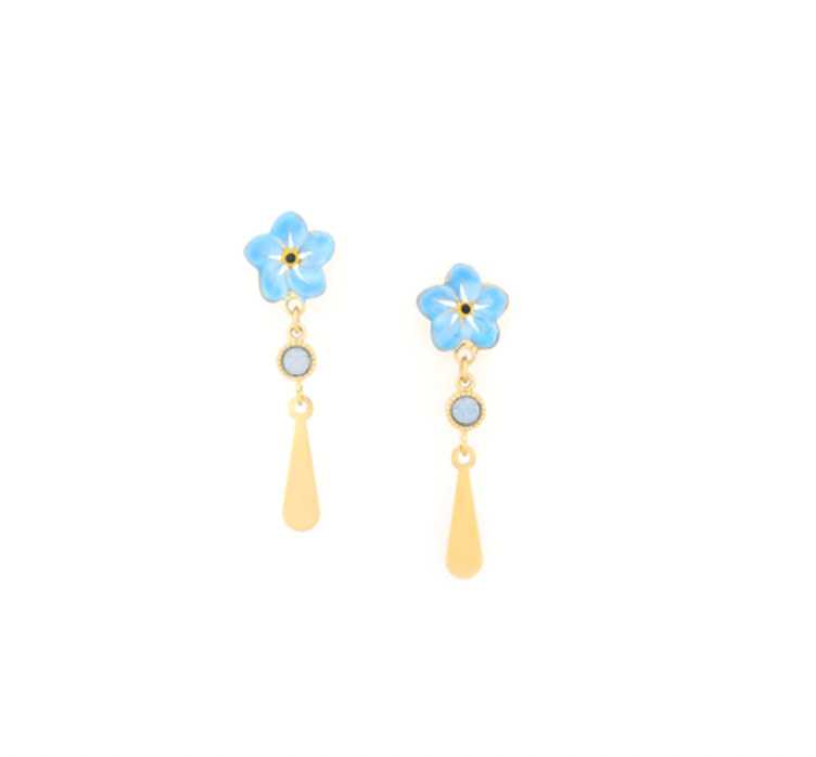 NEELA Forget Me Not Dangle Earrings