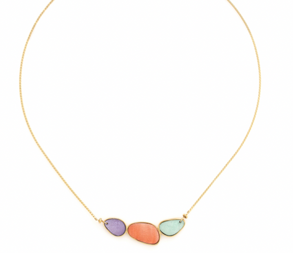 AURORE Laminated Capiz Short Necklace