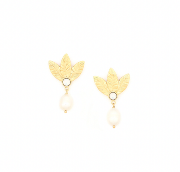 MERRY L3 Leaves Post with FWP Earring