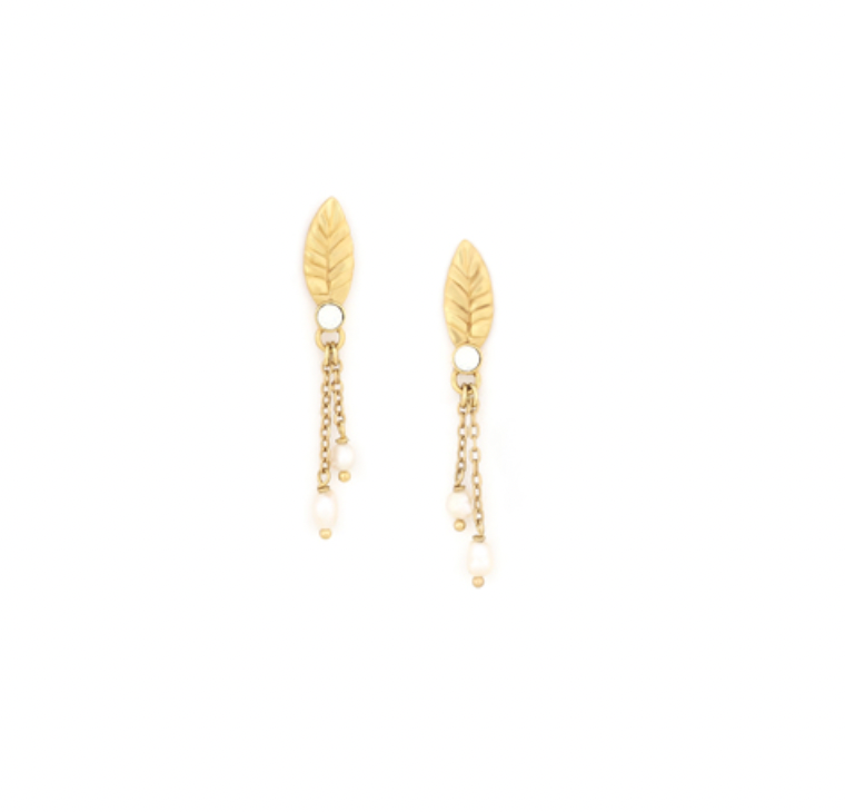MERRY 3 Chain Dangle Post Earrings