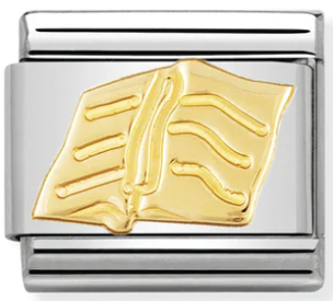 Hobbies - Book Gold Charm