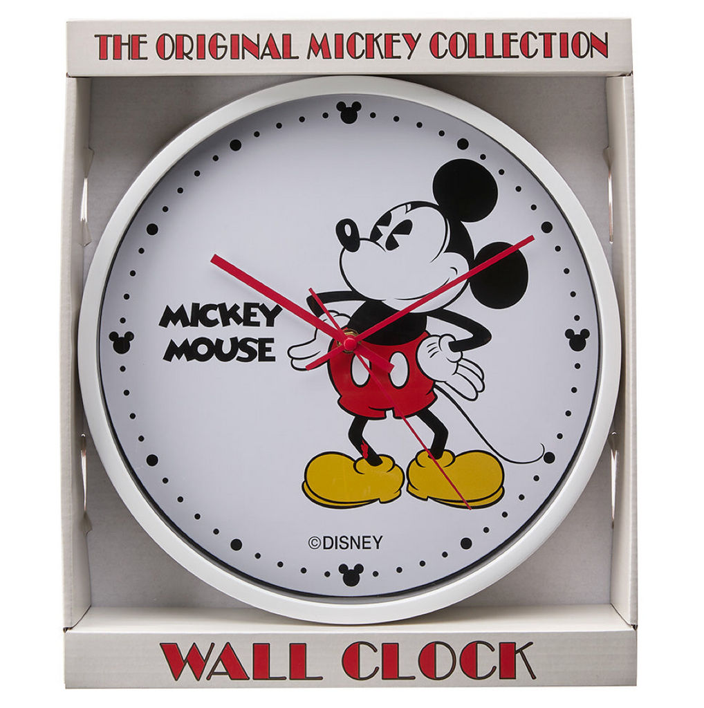 Disney Mickey Mouse White 30cm Wall Clock