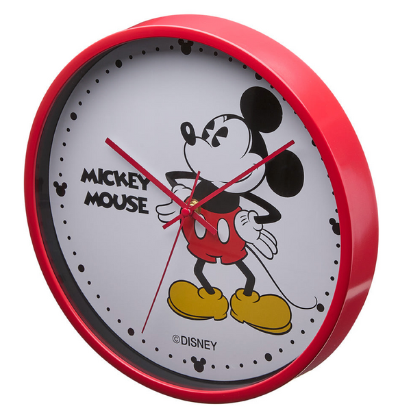 Disney Mickey Mouse Red 30cm Wall Clock