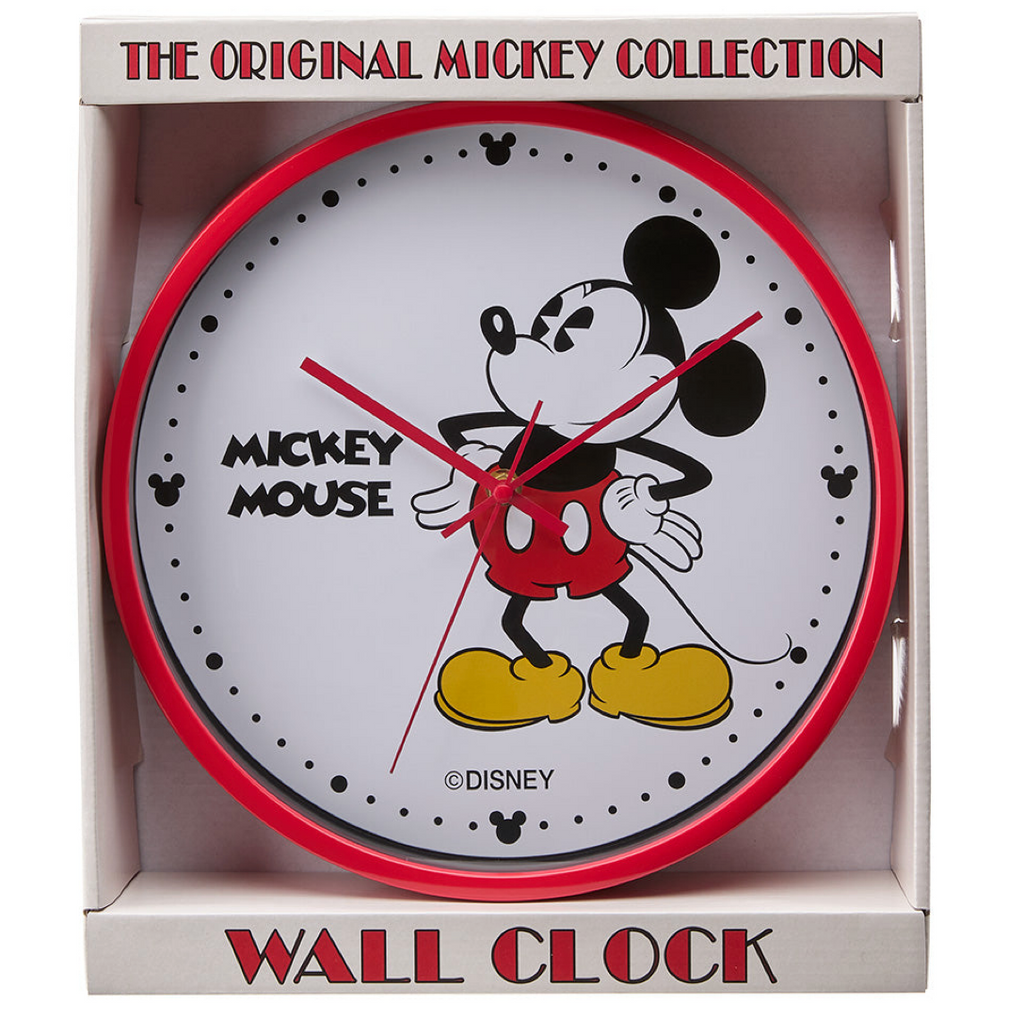 Disney Mickey Mouse Red 30cm Wall Clock