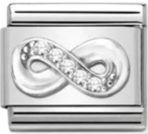 Symbols - Infinity with CZ Silver Charm