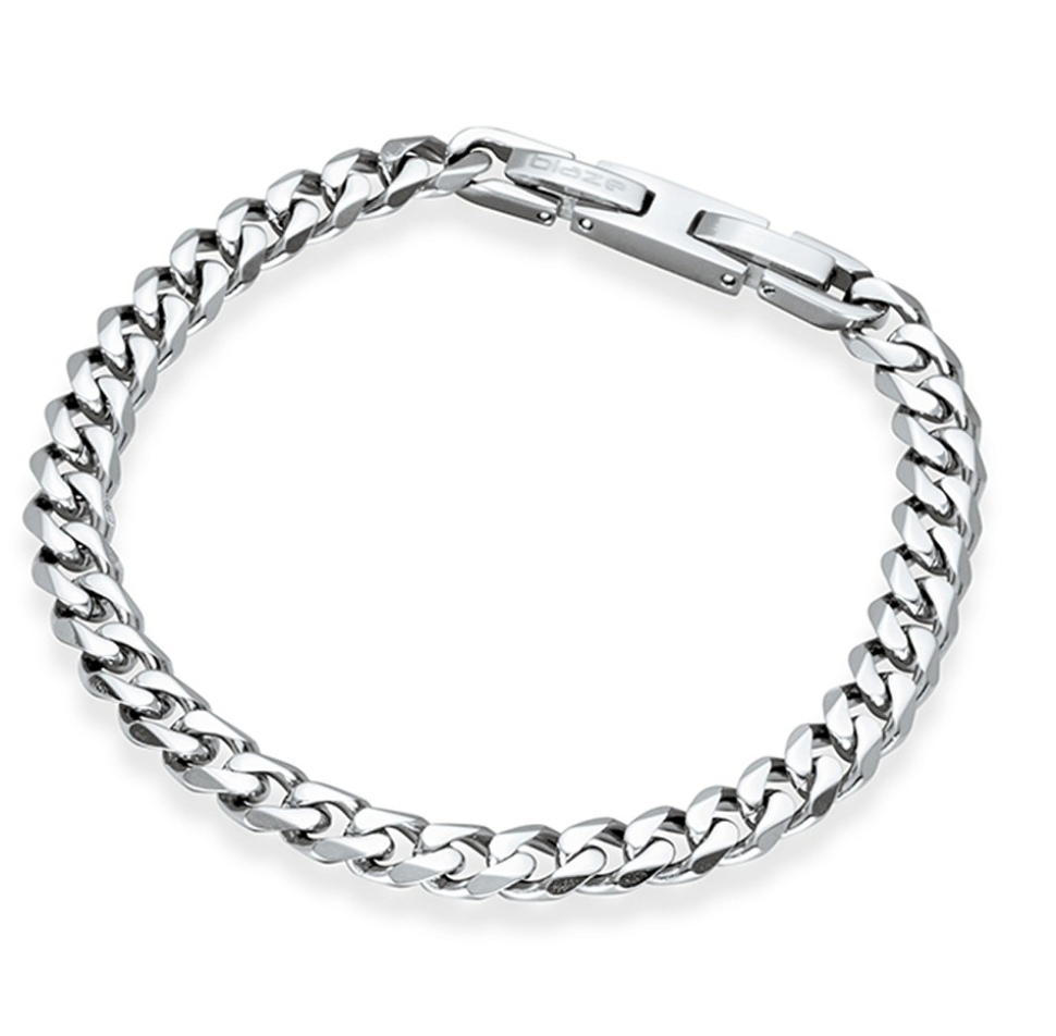 Men Bracelet - Blaze Stainless Steel Cuban Link Bracelet