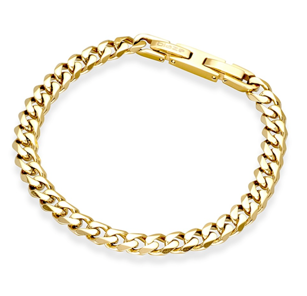 Men Bracelet - Blaze Stainless Steel Cuban Link Bracelet - 2 colours