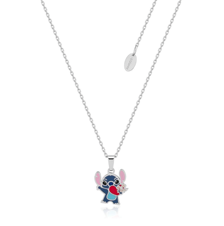 Disney - Happy Love Stitch - Necklace & Stud Earring