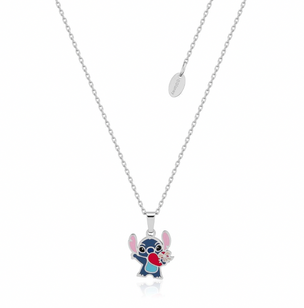 Disney - Happy Love Stitch - Necklace & Stud Earring