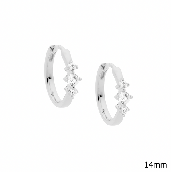 14mm Hoop Earrings - 3 colours