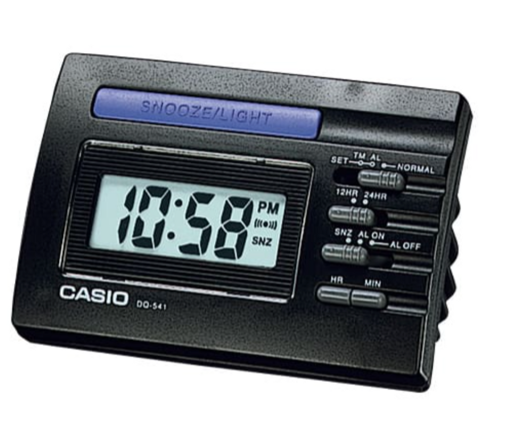 Casio Black Digital Desktop Alarm Clock